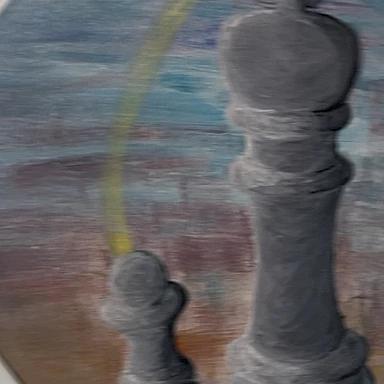 maalatut shakkinappulat