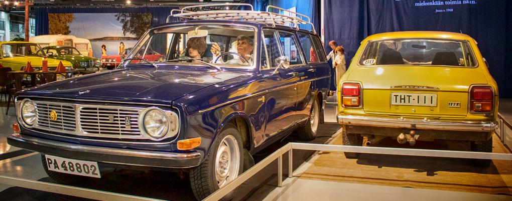 Tieliikenteen valtakunnallisessa erikoismuseossa Mobiliassa on myös Rallimuseon autonäyttely. Kuva: Mediakettu