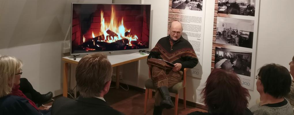 Puhu kuin Ruuneperi - Tarinankertojien ilta Varkauden museoilla 5.2.2019.  Kuva: Tytti Härkönen, Varkauden museot