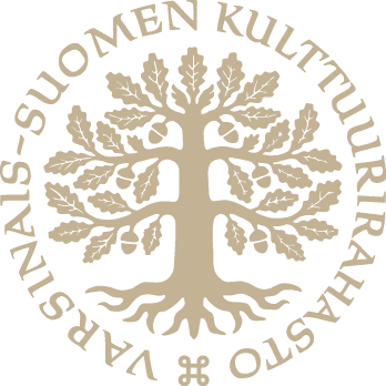 Varsinais-Suomen rahaston beige logo