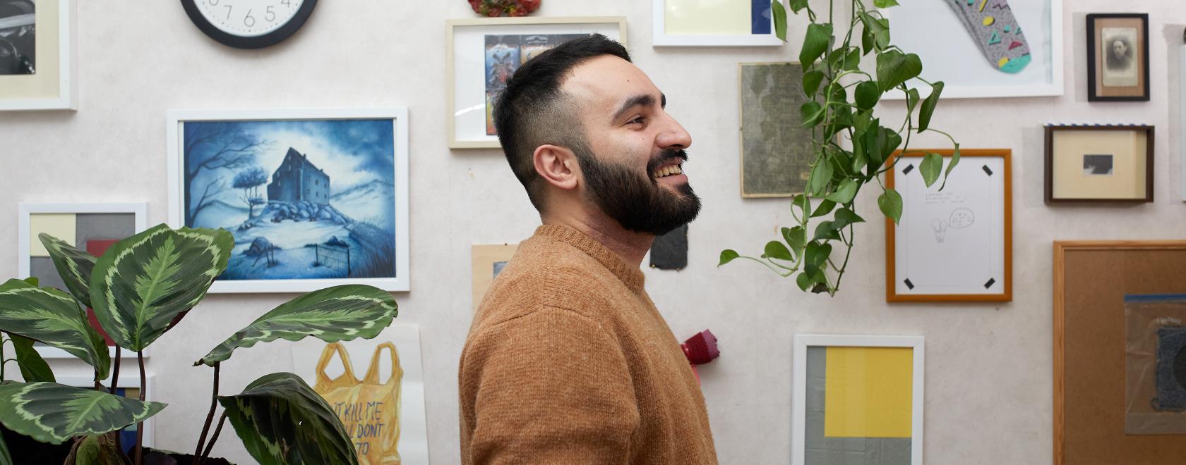 Fakharzadeh, who grew up in the north of Iran, says that he prefers to call himself an artworker to emphasise the fact that being an artist is work. Picture: Laura Iisalo